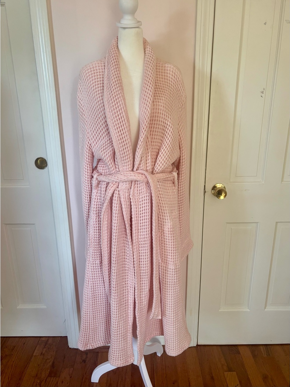 NWOT Brooklinen Dreamweave Waffle Robe - Pink, M/L